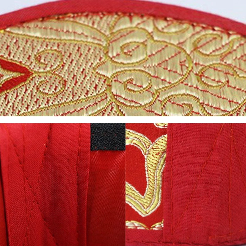Decorated singing bowl storage bag for meditation practice and spiritual tools