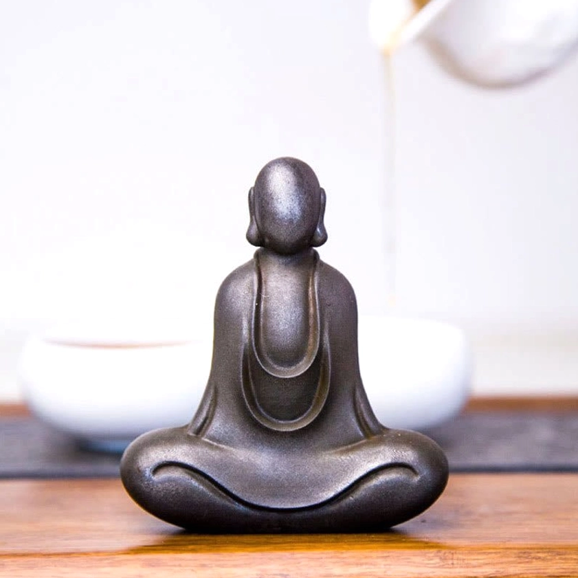 Spiritual Buddha statue for meditation room and mindfulness practice sacred space creation