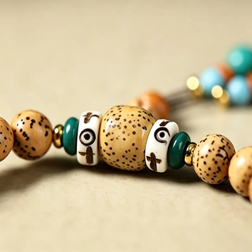Star Moon Bodhi Seed 108 bead mala crafted by master artisans using traditional Buddhist techniques