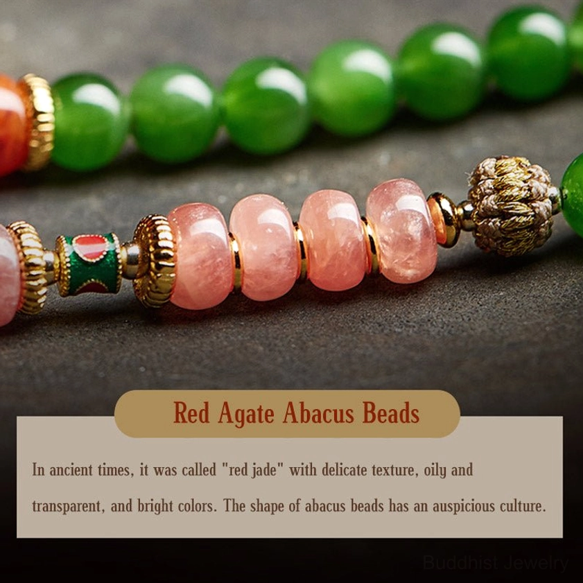 925 sterling silver plated spacers and connections on jade mala bracelet