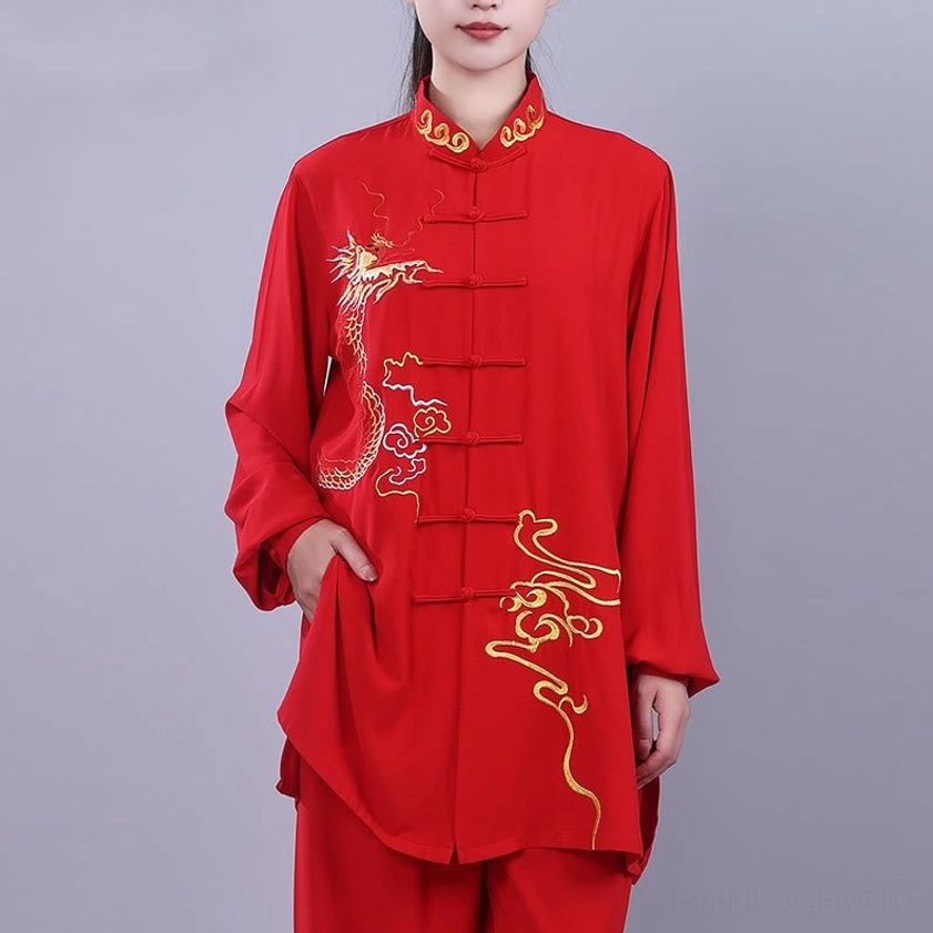 Tai chi meditation wear unisex practice outfit display