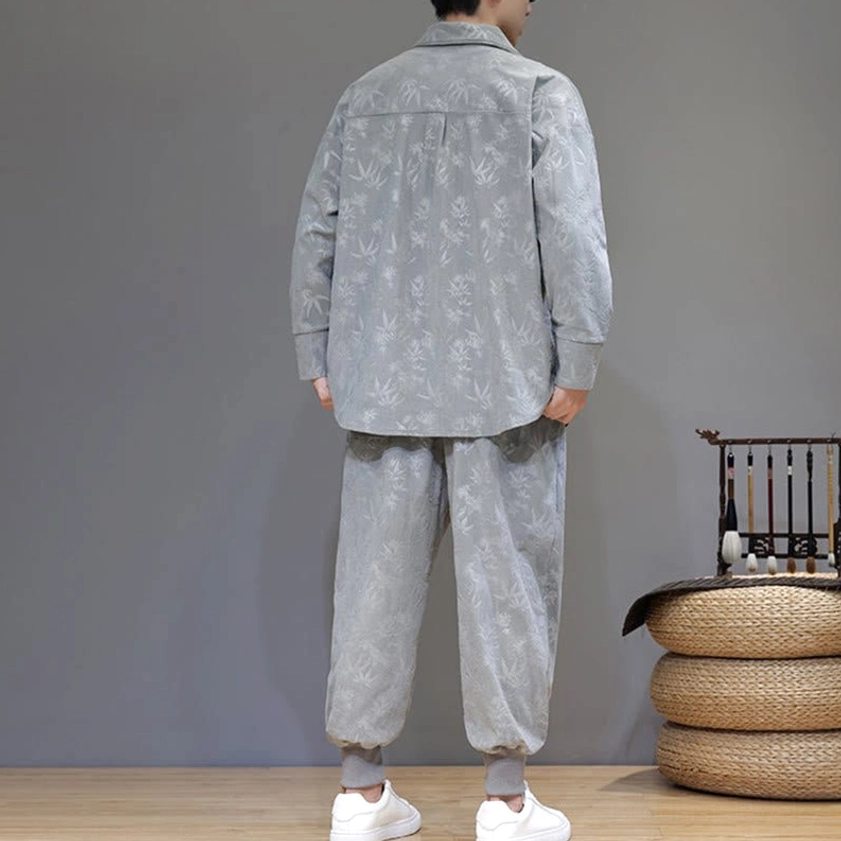 Close-up of tang suit frog button design with traditional Chinese knot craftsmanship