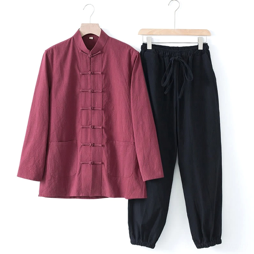 Tang suit pocket detail - functional front pockets with reinforced stitching