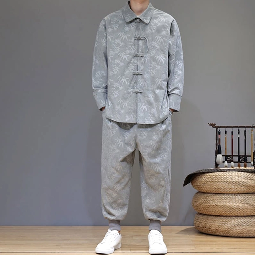 Tang suit jacket yoke and back seam detail showing handcrafted construction