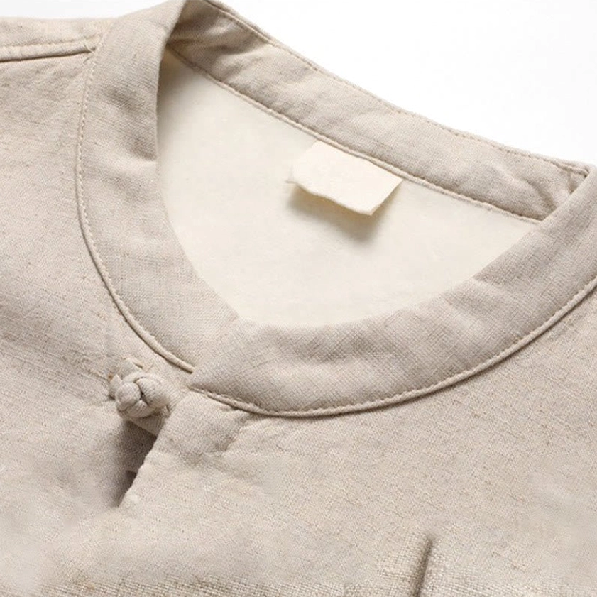 Tang Suit Stand Collar Construction - Traditional Chinese Neckline Design Detail