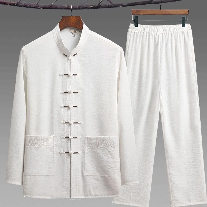 Tang suit craftsmanship detail - hand-stitched seams and reinforced construction for durability