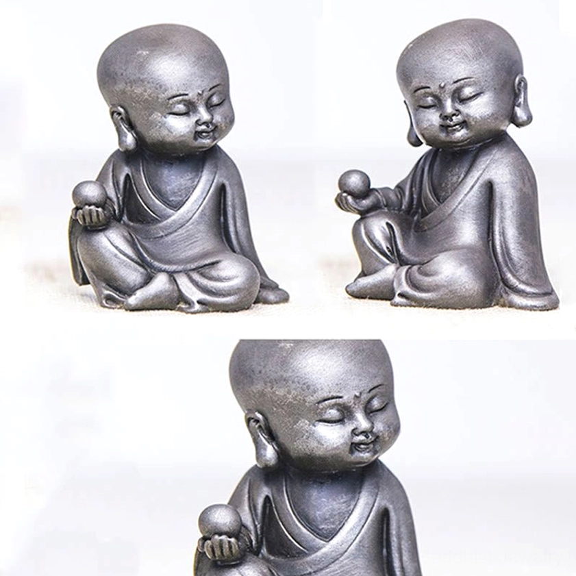 Polished Tathagata Buddha meditation statue handcrafted resin enlightenment sculpture