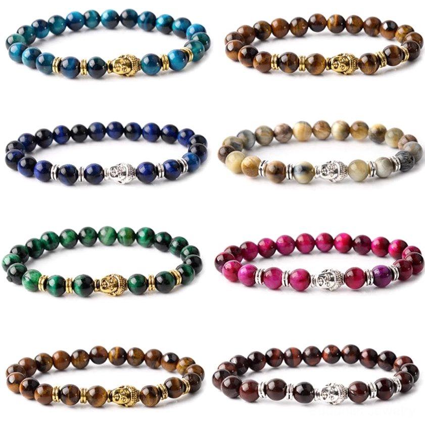 Tiger eye Buddha bracelet certification - authentic natural stone authenticity
