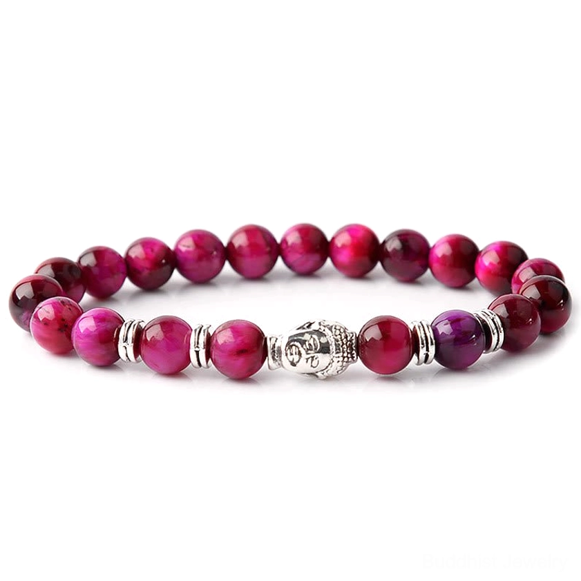Tiger eye Buddha bracelet meditation practice - yoga and mindfulness spiritual tool