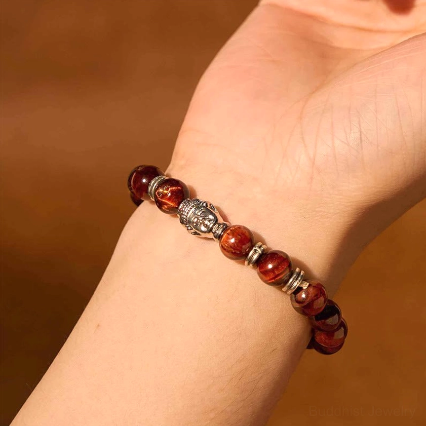 Tiger Eye Buddha Bracelet Spiritual Companion – Daily Wear Intention