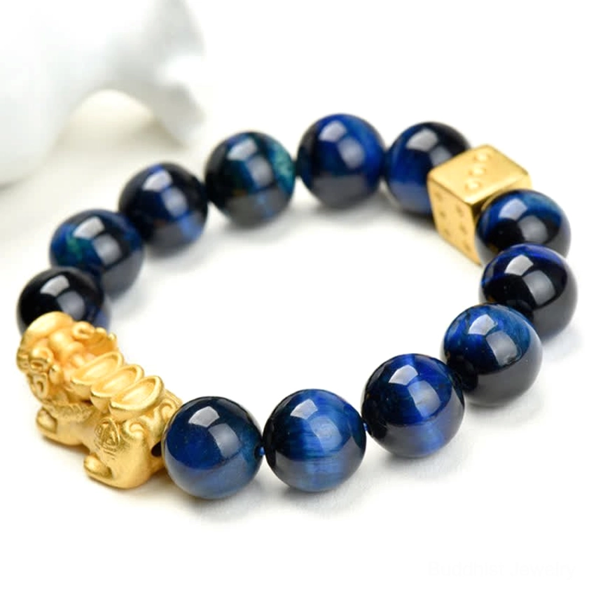 Tiger eye Pixiu bracelet packaged in gift box, ready for gifting