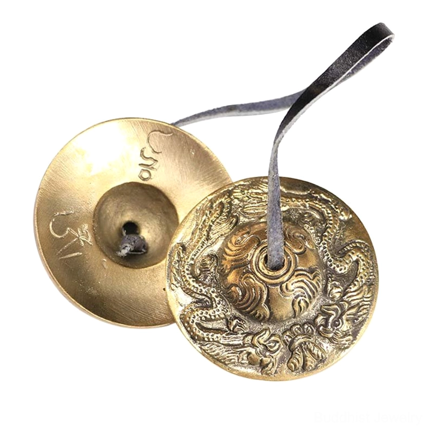 Buddhist tingsha cymbals for chakra balancing and spiritual awakening meditation practice