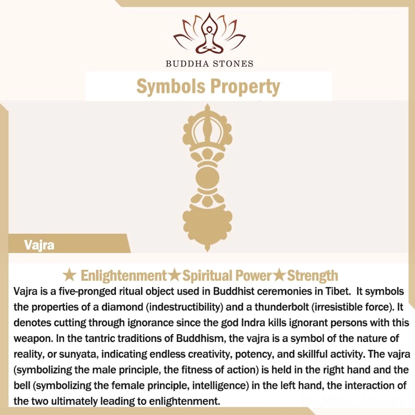 Vajra symbol spiritual power introduction card - Buddhist ritual object meaning enlightenment strength and indestructibility