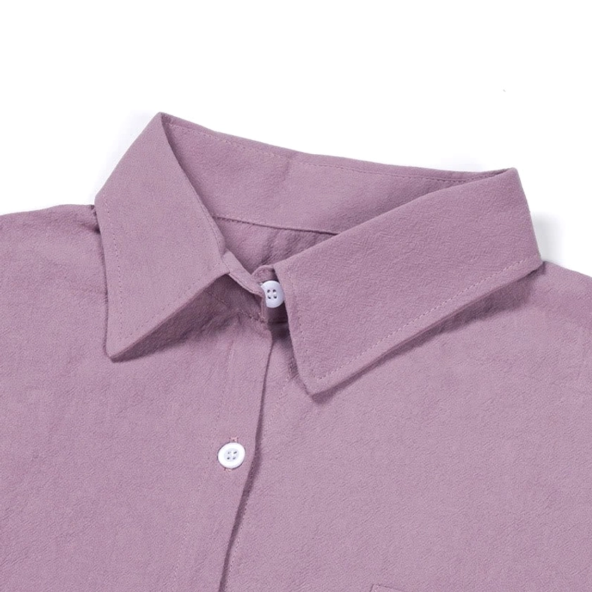 Wine red women's meditation cotton loungewear two-piece set detail display