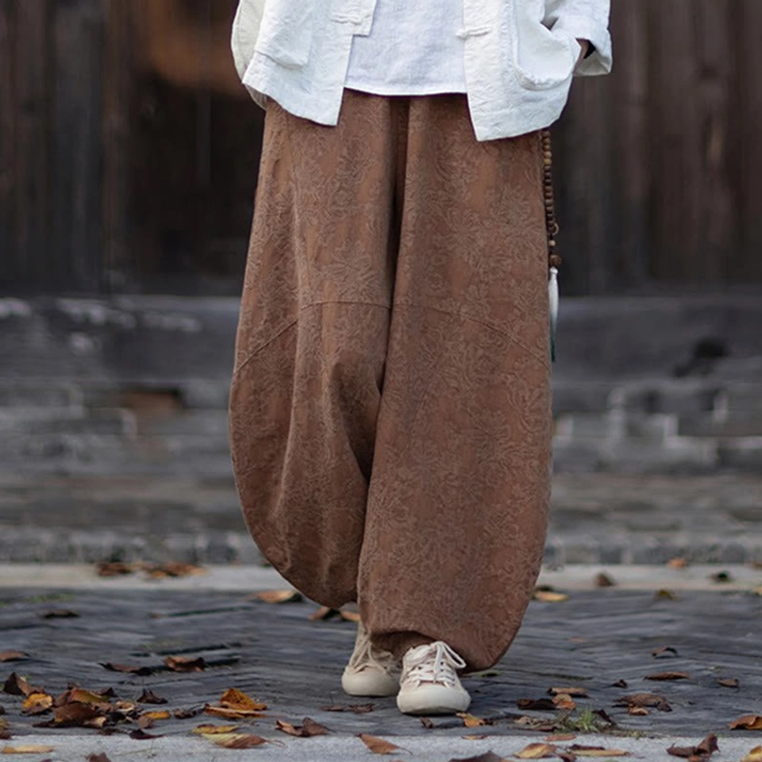 Bundle shot of complete women's jacquard meditation clothing set ready for spiritual practice