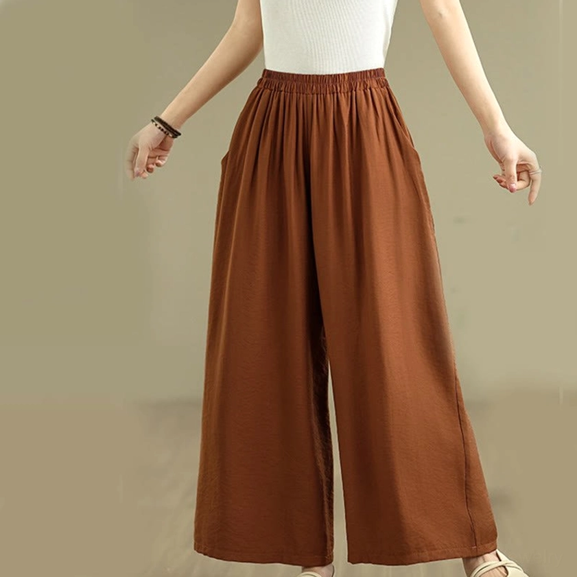 Women's organic cotton meditation set in Dark Khaki - versatile neutral color for Zen and yoga practice