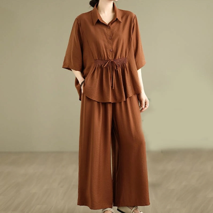 Comfortable meditation wear for spiritual practice - women's Zen clothing featuring breathable cotton blend
