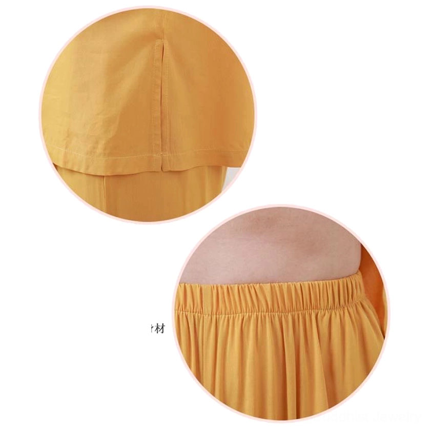 Black women's zen meditation tai chi clothing set product view
