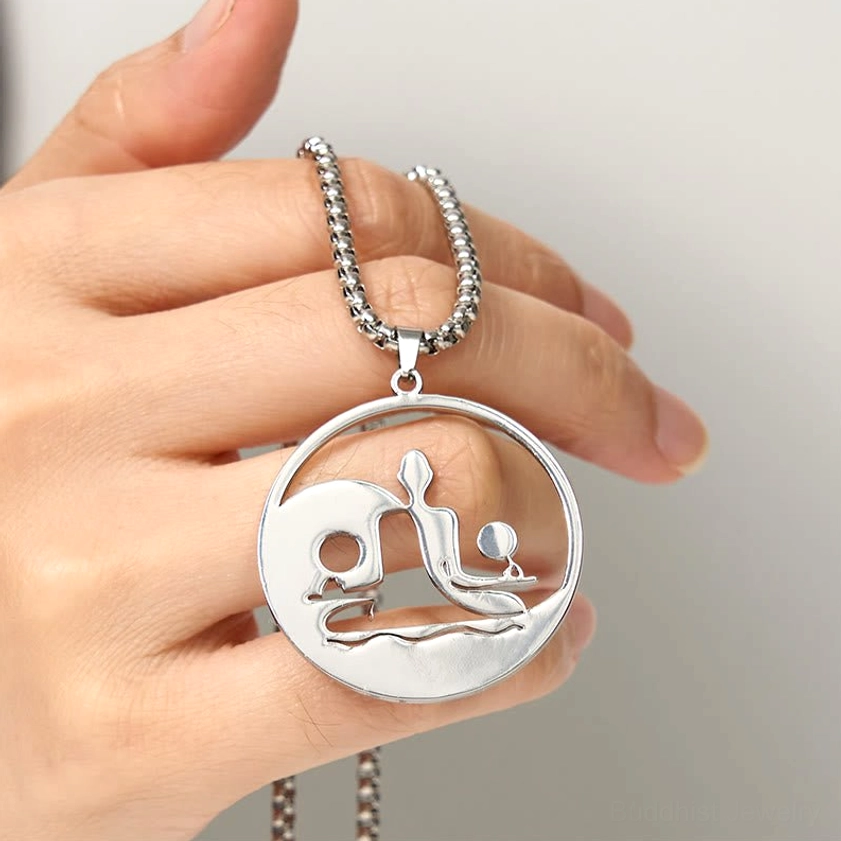 Yin yang buddha necklace pendant packaging unboxing spiritual jewelry gift