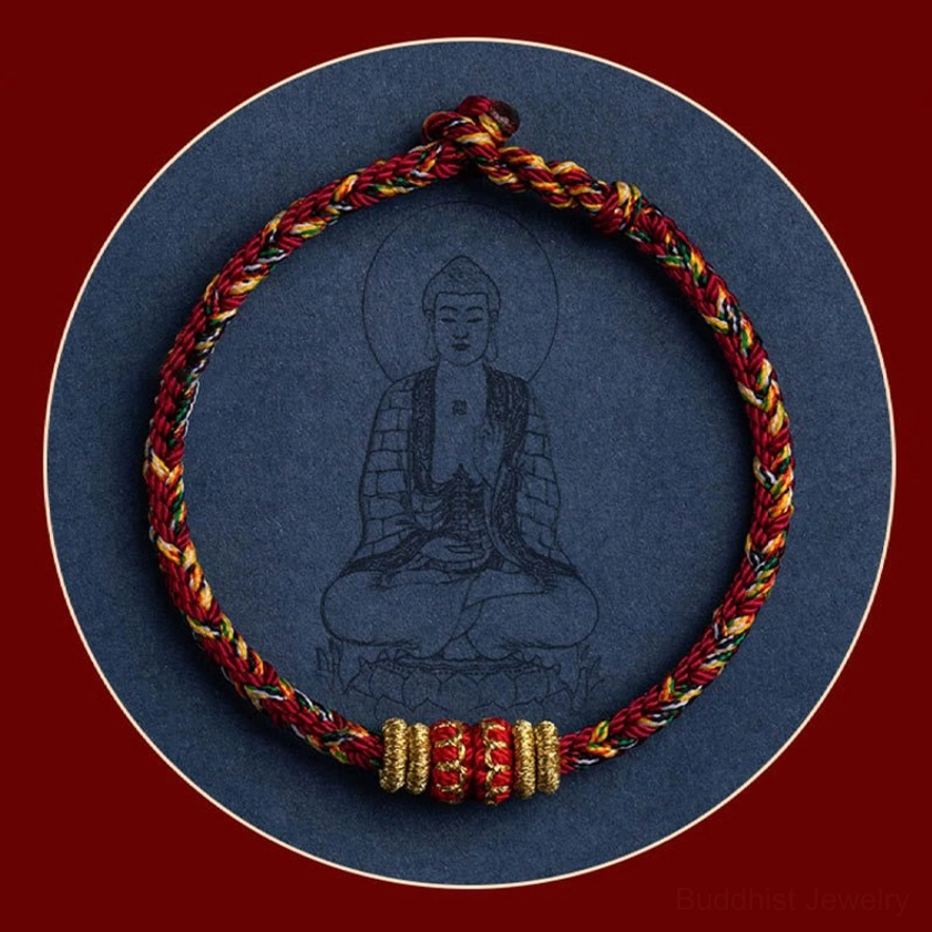 Zodiac natal buddha protection bracelet with adjustable sizing for all wrist circumferences