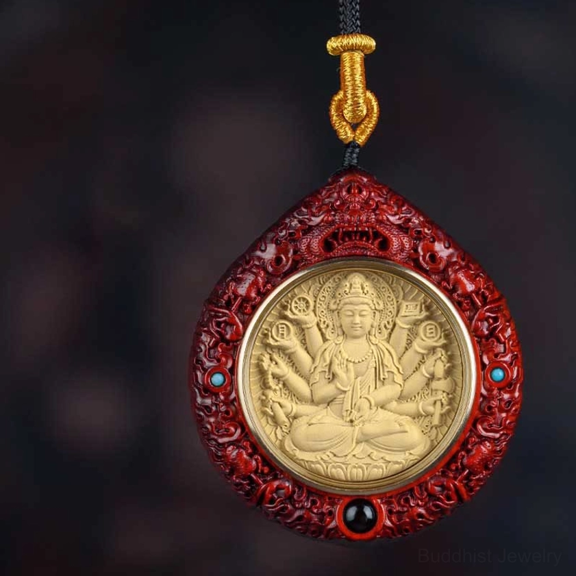 Chinese zodiac natal Buddha necklace pendant collection showing multiple Buddhist deity styles