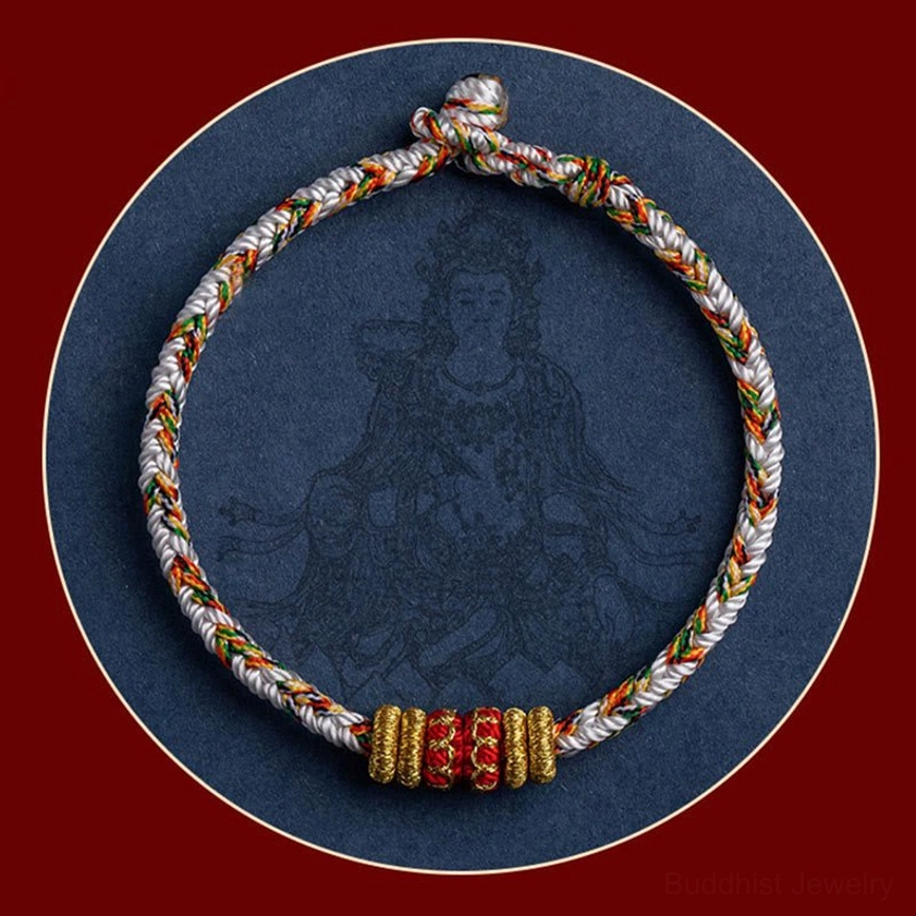 Handcrafted zodiac natal buddha bracelet showing sustainable natural material sourcing