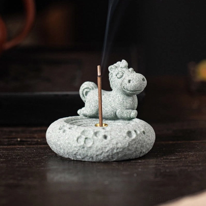 Zodiac animal incense holder home wellness routine setup